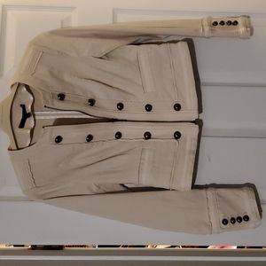 WHBM size 4 cream jacket